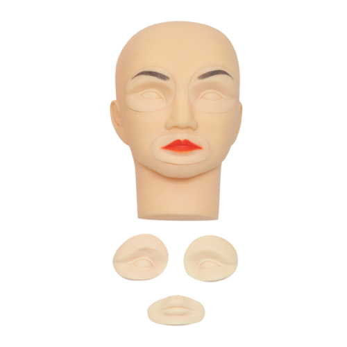 Permanent Makeup Mannequin Mask Practice Head, Training Mannequin
